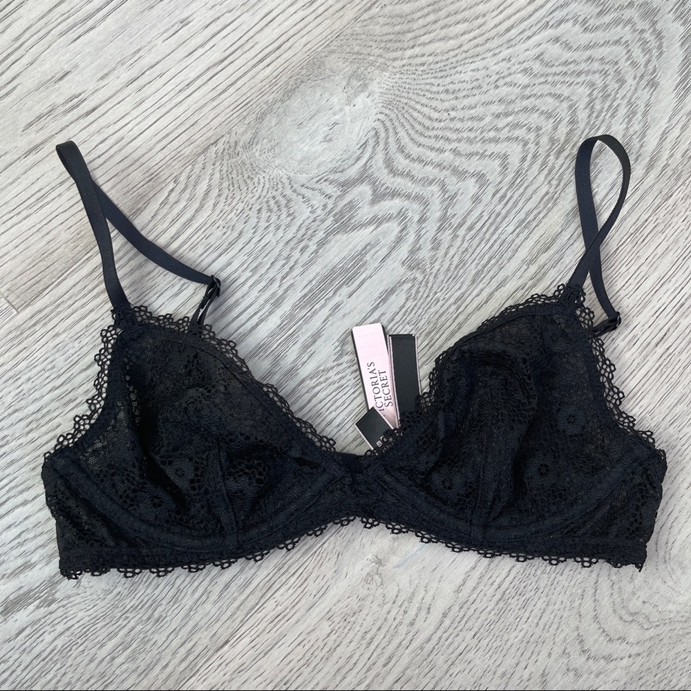 VICTORIA’S SECRET | Black Sheer Bra NWT